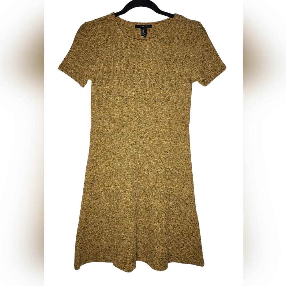 NWT Forever 21 Babydoll Dress Size Medium Mustard Yellow